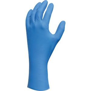 Lightweight Gloves - Large/9, Small/7, Medium/8, X-Large/10, 2X-Large, 3X-Large, Nitrile, 12", 9-mil, Fully Textured, Blue, Powder-Free, Accepted for use in Canadian Food Processing Facilities