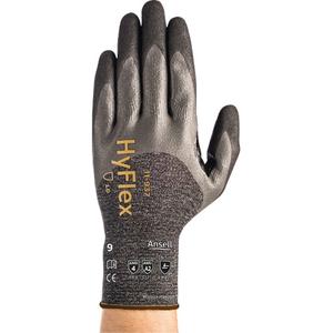 HyFlex® 11-937 Lightweight Gloves - X-Small/6, Small/7, Medium/8, Large/9, X-Large/10, 2X-Large/11, 18, Dyneema®, Foam Nitrile, 3/4 Dipped, ASTM ANSI Level A2/EN 388 Level B, EN 388 Level 4/ANSI/ISEA 105 Level 4