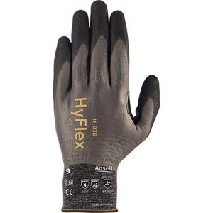 HyFlex® 11-939 Lightweight Full-Dipped Gloves - X-Small/6, Small/7, Medium/8, Large/9, X-Large/10, 2X-Large/11, 18, Dyneema®, Foam Nitrile, Full Dip, ASTM ANSI Level A2/EN 388 Level B, EN 388 Level 4/ANSI/ISEA 105 Level 4