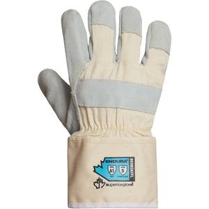 Endura® Cut-Resistant Gloves - Large, Small, Medium, X-Large, 2X-Large, Unlined, Split Leather, Safety, Canvas, Pair
