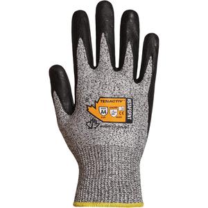 Cut-Resistant Gloves - 2X-Small/5, X-Small/6, Small/7, Medium/8, Large/9, X-Large/10, 2X-Large/11, 3X-Large/12, 13, TenActiv™, Foam Nitrile, Dipped Palm, ANSI/ISEA 105 Level 4, ANSI/ISEA 105 Level 4, Unrated