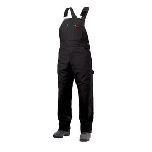 Unlined Duck Overalls - Cotton, Large, 3X-Large, Black, Men's
