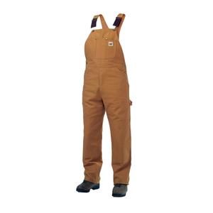 Unlined Duck Overalls - Cotton, Large, 3X-Large, Brown, Men's
