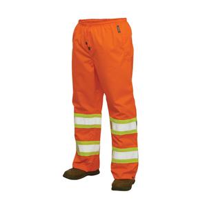 300D Safety Rain Pant - High Visibility Orange, Silver/Yellow, Large, Medium, Small, X-Large, 2X-Large, 3X-Large, 4X-Large, 5X-Large, Polyester