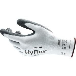 HyFlex® 11-724 Cut-Resistant Gloves - 7, 8, 9, 10, 11, 13, Intercept™, Polyurethane, Dipped Palm, ASTM ANSI Level A2/EN 388 Level B, EN 388 Level 4/ANSI/ISEA 105 Level 6, EN 388 Level 4, EN 388 Level 2/ANSI/ISEA 105 Level 4