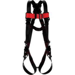 Pro Full-Body Harness - Fall Arrest, A, 420 lbs., Small, 2X-Large, Back, Tongue Buckle, Tongue Buckle