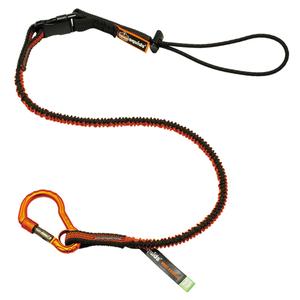 Squids® 3102F(x) Detachable Tool Lanyard - Bungee, Carabiner/Loop, 5 lbs., 38" - 48"