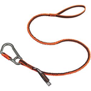 Squids® 3108F(x) Locking Tool Lanyard - Bungee, Carabiner/Loop, 15 lbs., 38" - 48"