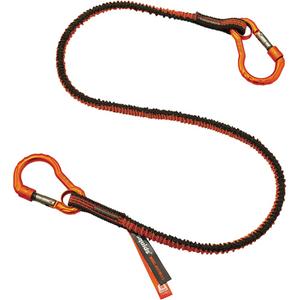 Squids® 3110F(x) Tool Lanyard - Bungee, Dual Carabiner, 10 lbs., 38" - 48"