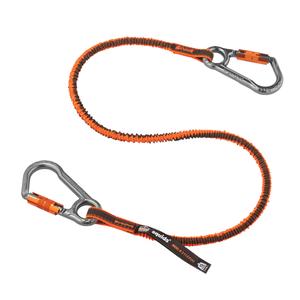 Squids® 3118F(x) Locking Tool Lanyard - Bungee, Dual Carabiner, 15 lbs., 38" - 48"
