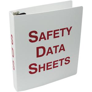 Plastic Safety Data Sheet Binder - English, 3", SDS
