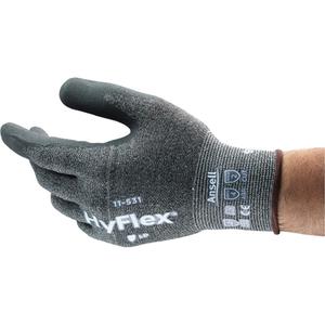 Hyflex® Cut-Resistant Coated Glove - 6, 18, Nylon, Nitrile, Dipped Palm, Unlined
