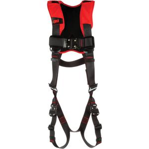Vest-Style Harness - Fall Arrest, A, 420 lbs., Small, X-Large, 2X-Large, Back, Tongue Buckle, Pass-Through/Mating