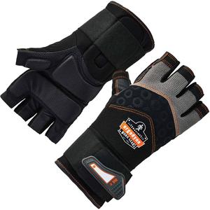 ProFlex® 910 Impact Glove - Small, Medium, Large, X-Large, 2X-Large, Hook & Loop, Synthetic, Black