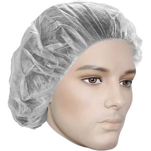 Bouffant Caps - Polypropylene, 18", 21", 24", White