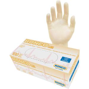 Disposable Gloves - Small, X-Large, Latex, 9.5", 4-mil, Fully Textured, Natural, Powder-Free, Accepted for use in Canadian Food Processing Facilities, Class 2