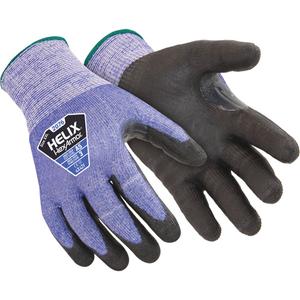 Helix 2076 Coated Gloves - Large/9, 2X-Small/5, X-Small/6, Small/7, Medium/8, X-Large/10, 2X-Large/11, 3X-Large/12, 13, HPPE, Polyurethane, Dipped Palm, ANSI/ISEA 105 Level 5, EN 388 Level 4/ANSI/ISEA 105 Level 5
