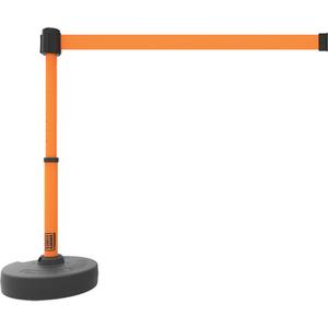 PLUS Barrier Post Set - 42", Plastic, Orange, Orange, 15', Blank, 22"-42"