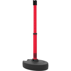 PLUS Barrier Post Set Receiver - 42", Plastic, Red, 22"-42"