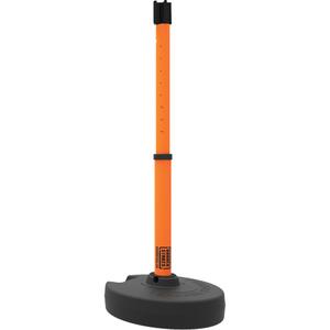 PLUS Barrier Post Set Receiver - 42", Plastic, Orange, 22"-42"