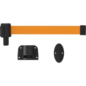 PLUS Wall Mount Barrier System - Plastic, Orange, Orange, Blank, 15', Screw Mount
