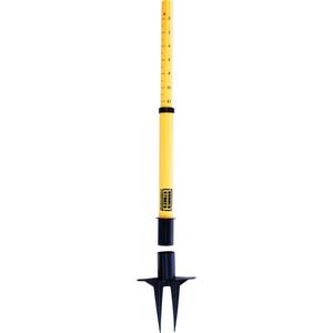 PLUS Barrier Post - 42", Plastic, Yellow, 22"-42"