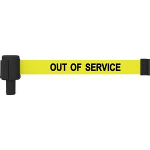 PLUS Banner Cassette - Yellow, Out Of Service, 15'