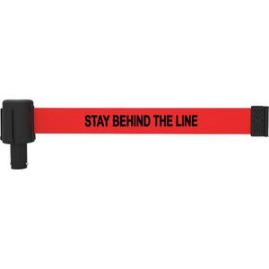 PLUS Banner Cassette - Red, Stay Behind the Line, 15'