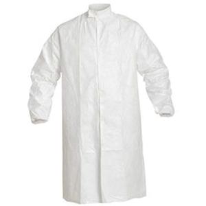 Lab Coat - Tyvek® IsoClean®, Small, Medium, Large, X-Large, 2X-Large, 3X-Large, 4X-Large, White, 30