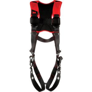 Comfort Vest-Style Harness - Fall Arrest, A, 420 lbs., Small, Medium/Large, X-Large, Back, Tongue Buckle, Pass-Through/Mating