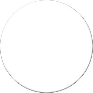 Tough-Mark™ Heavy-Duty Floor Marking - White, Polyethylene, 3.5", 3.5", Circle