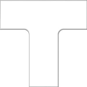 Tough-Mark™ Heavy-Duty Floor Marking - White, Polyethylene, 6", 6", T