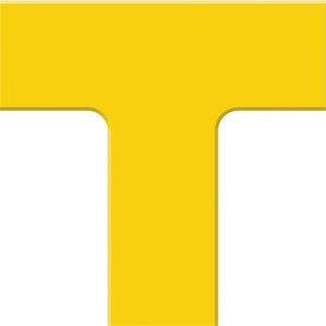 Tough-Mark™ Heavy-Duty Floor Marking - Yellow, Polyethylene, 6", 6", T