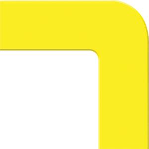 Tough-Mark™ Heavy-Duty Floor Marking - Yellow, Polyethylene, 6", 6", L