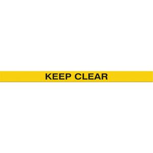Tough-Mark™ Heavy-Duty Floor Marking - Yellow, Polyethylene, 3", 48", Rectangle, Keep clear