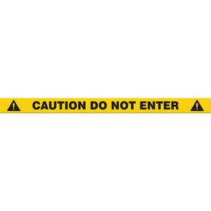 Tough-Mark™ Heavy-Duty Floor Marking - Yellow, Polyethylene, 3", 48", Rectangle, Caution do not enter