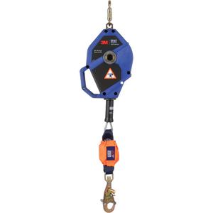 Smart Lock Self-Retracting Lifeline - 30', 1, Stainless Steel, Swivel, Carabiner, Steel, Snap Hook, Steel, CSA Z259.2.2