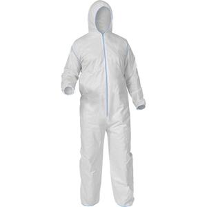Protective Coveralls - Microporous, Medium, Large, X-Large, 2X-Large, 3X-Large, White, Each, 25