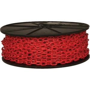 Plastic Chain - Red, 500', 2"