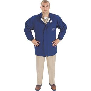 Arc Flash Jacket - 2X-Large, Medium, Large, Blue, 40 cal/cm², NFPA 70E/ASTM F1506, 4, 35"