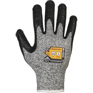 Cut-Resistant Gloves - 5, 6, 7, 8, 9, 10, 11, 12, 13, TenActiv™, Foam Nitrile, Dipped Palm, ASTM ANSI Level A4, ANSI/ISEA 105 Level 4, Unrated, ANSI/ISEA 105 Level 4, Unrated, Black & Grey