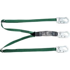V-Series Lanyard - 6', Meets/Exceeds CSA-Z259.11, 150 lbs., 310 lbs., Snap Hook, Snap Hook, Polyester, Pack, 2