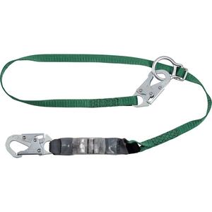 V-Series Lanyard - 4', Meets/Exceeds CSA-Z259.11, 150 lbs., 310 lbs., Snap Hook, Snap Hook, Polyester, Pack, 1