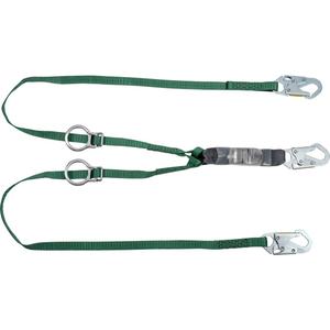 V-Series Lanyard - 3', Meets/Exceeds CSA-Z259.11, 150 lbs., 310 lbs., Snap Hook, Rebar Hook, Polyester, Pack, 1