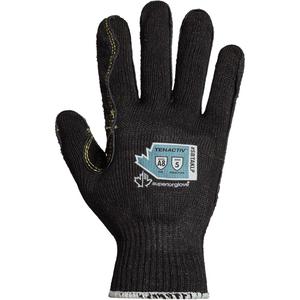 Cut-Resistant Gloves - Large, Small, Medium, X-Large, 2X-Large, 10, TenActiv™, Not Coated, ASTM ANSI Level A6, ANSI/ISEA 105 Level 5, Unrated, ANSI/ISEA 105 Level 5, Unrated, Black
