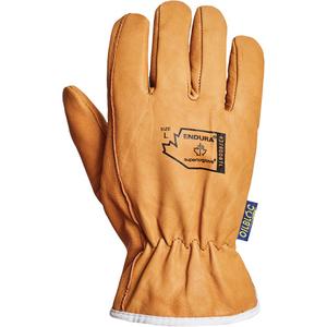 Endura® Driver's Glove - Large, Small, Medium, X-Large, 2X-Large, Thinsulate™, Grain Goatskin, Keystone, Orange