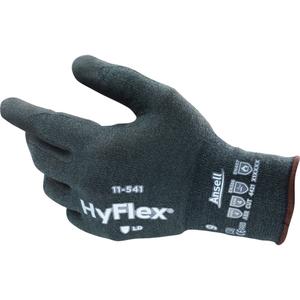 HyFlex® 11-541 Cut-Resistant Gloves - 6, 7, 8, 9, 10, 11, 18, Kevlar®/Nylon/Spandex, Nitrile, Dipped Palm, ASTM ANSI Level A4/EN 388 Level D, EN 388 Level 4/ANSI/ISEA 105 Level 4, EN 388 Level 2, EN 388 Level 1/ANSI/ISEA 105 Level 2