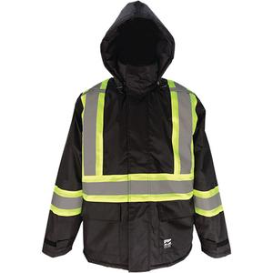 Open Road Jacket - Black, Silver, Large, Small, Medium, X-Large, 2X-Large, 3X-Large, 4X-Large, Polyurethane, Meets/Exceeds CSA Z96 Class 1 - Level 2