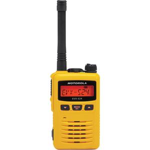 EVX-S24 Series Portable Radio - UHF, 200 000 sq. ft., 256, 403-470 MHz, Alpha-Numeric, Analog and Digital, Yellow