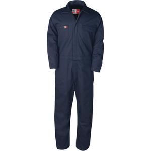 Westex™ UltraSoft® Unlined Coveralls - 34, 36, 38, 40, 42, 44, 46, 48, 50, 52, 54, 56, 58, 60, 62, 64, Navy Blue, 12.4 cal/cm2, NFPA 70E/NFPA 2112, 2, 88% cotton and 12% nylon, Regular